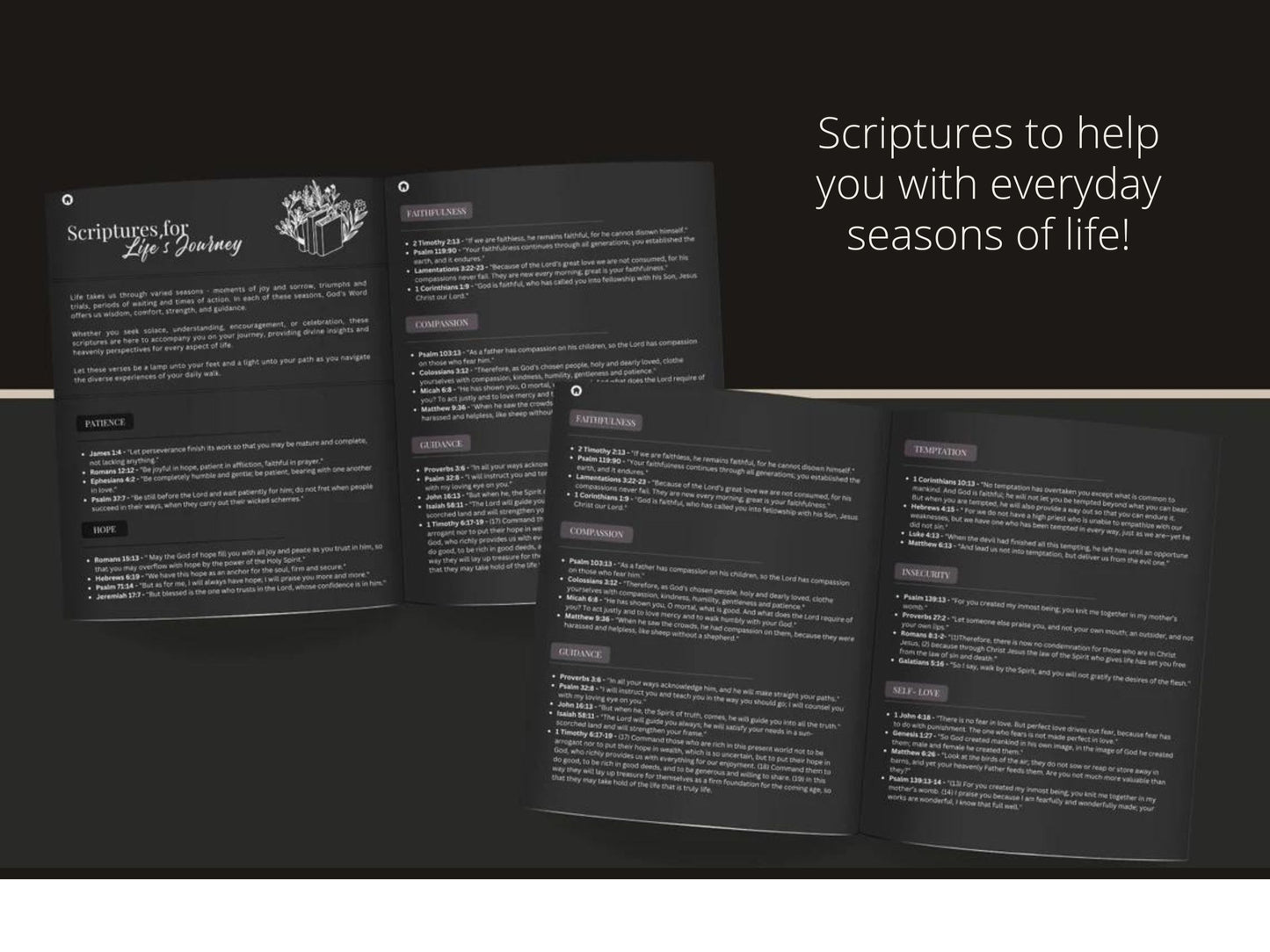 Whispers of Grace Dark Mode Prayer Journal