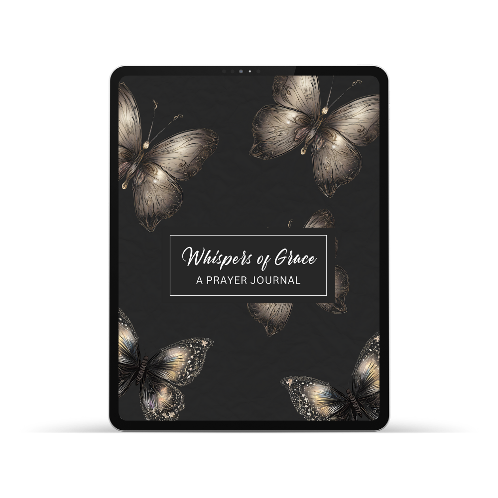 Whispers of Grace Dark Mode Prayer Journal