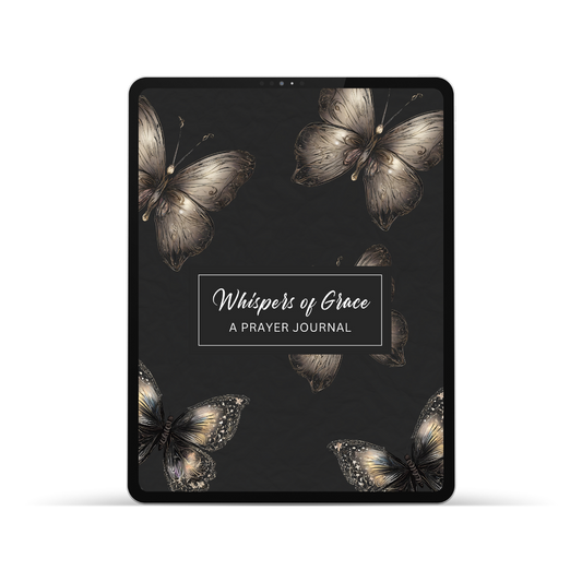 Whispers of Grace Dark Mode Prayer Journal