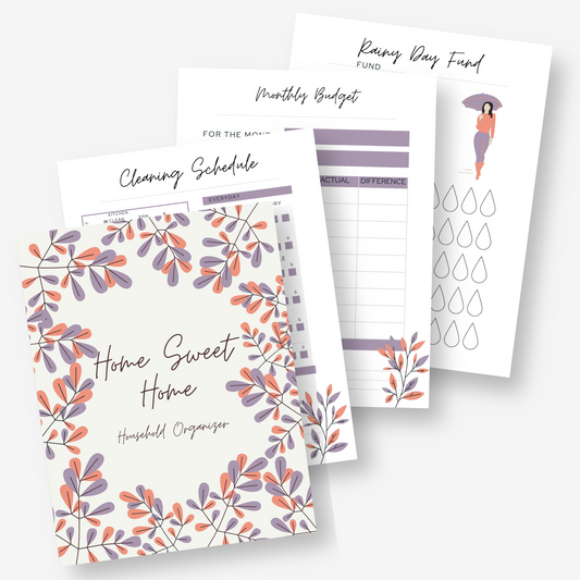 Printable Home Sweet Home Household Organizer